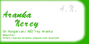 aranka nerey business card